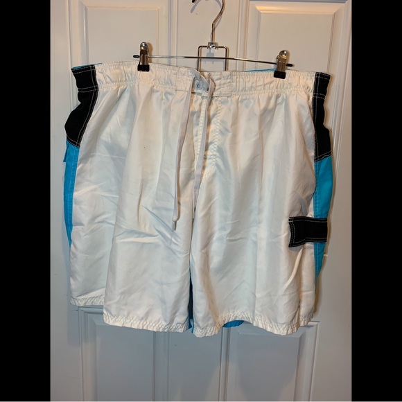 OP Other - Ocean Pacific (OP) White Blue Board Shorts Size XL